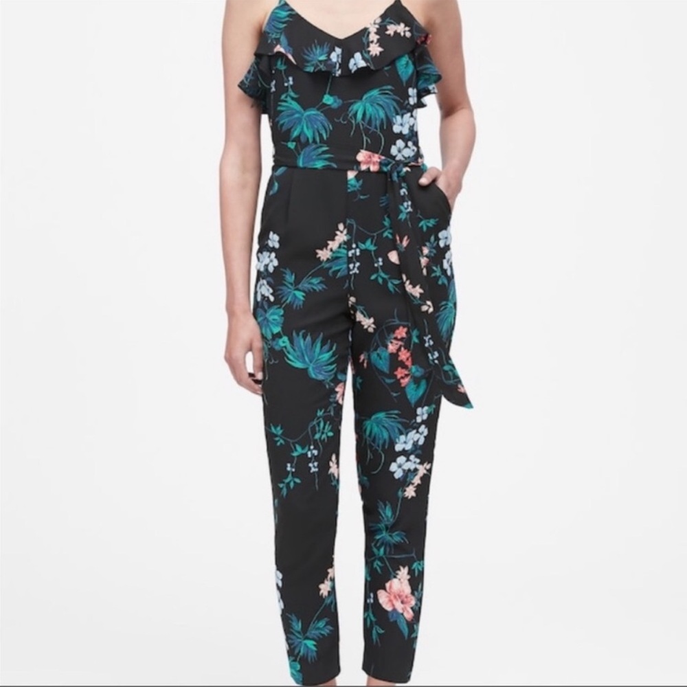 Banana Republic Floral Jumpsuit